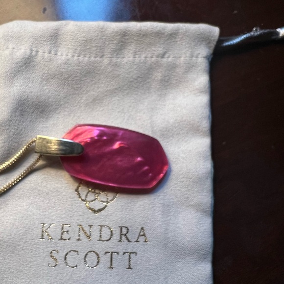 Kendra Scott Maroon Red Pendant Necklace - Picture 5 of 6